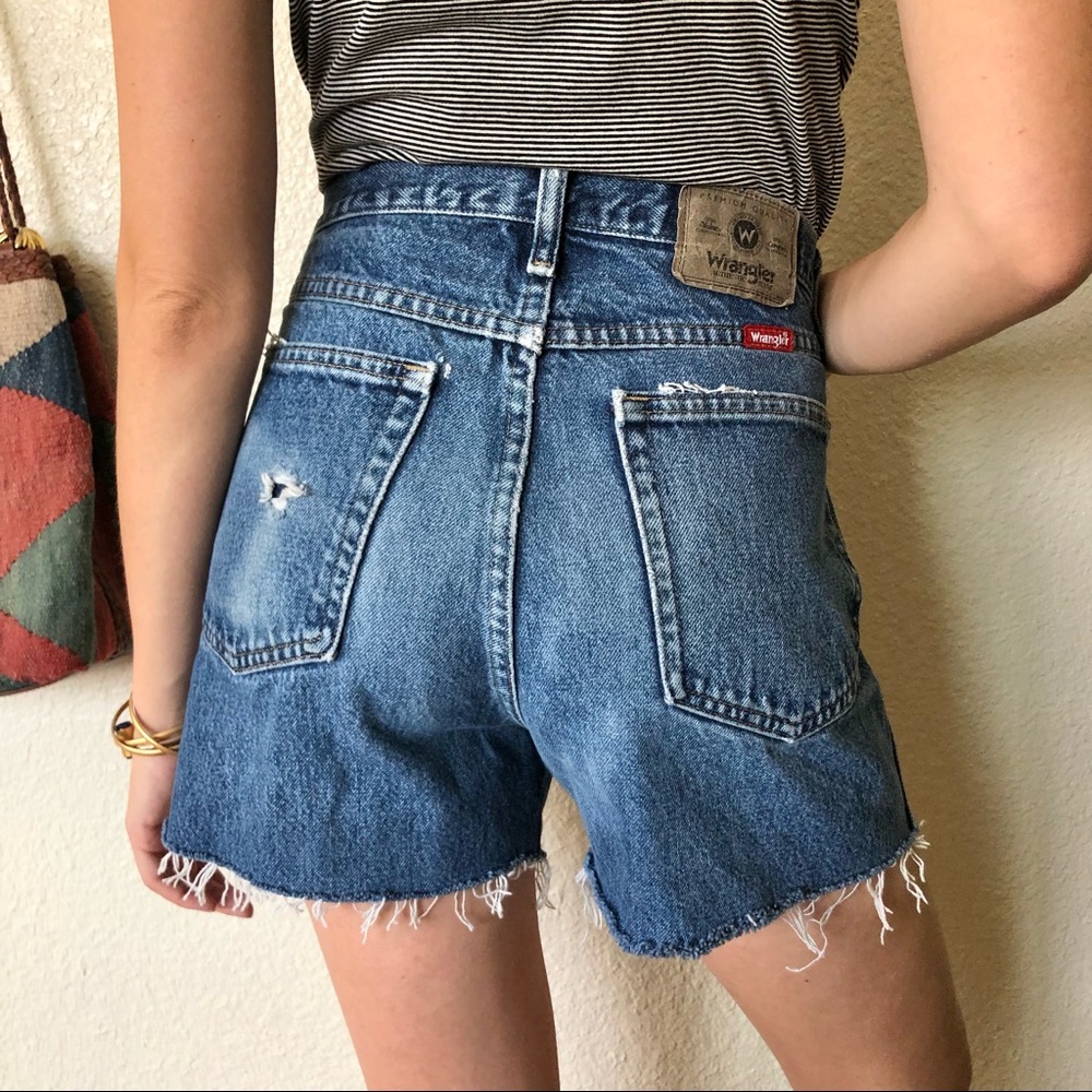 Wrangler High Rise Denim Shorts